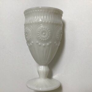 The Pioneer Woman Adeline Snow Milk Glass Goblet Tumbler Chalice White Gibson